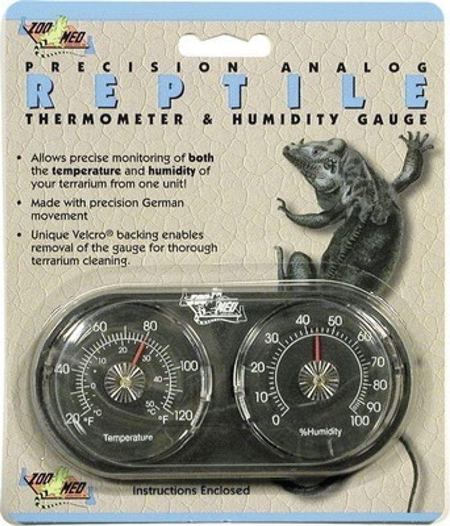 Thermometer und Hygrometer ZOO MED analog