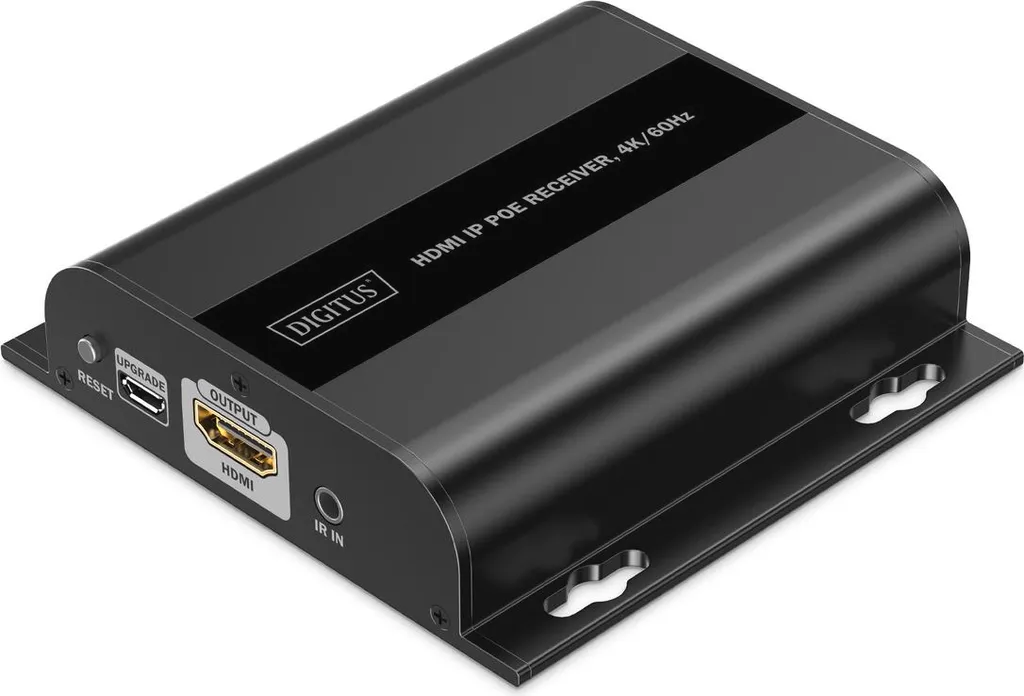 Digitus DS-55354 Récepteur HDMI via IP 4K 60Hz PoE Noir UHD