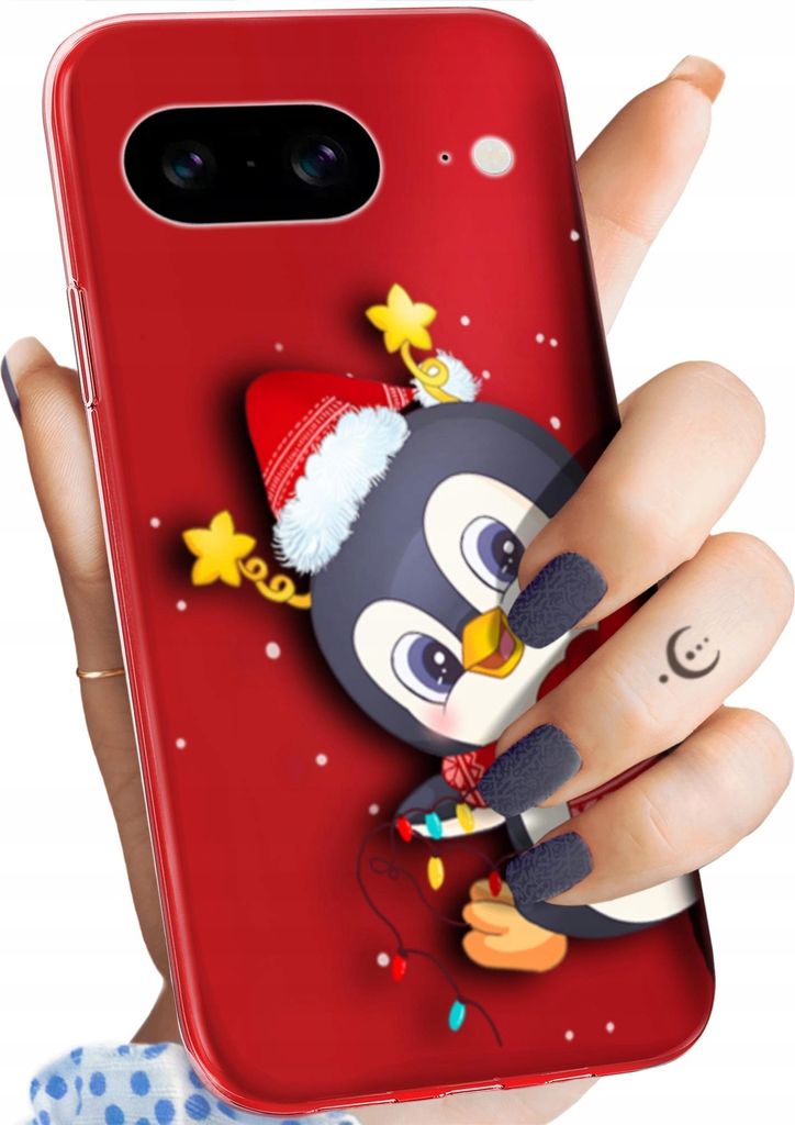 BEDRUCKTE HÜLLEN für GOOGLE PIXEL 8 HANDYHÜLLEN HANDY SCHUTZ HÜLLE CASE SILIKON MUSTER WEIHNACHTEN SANTA CLAUS CHRISTMAS