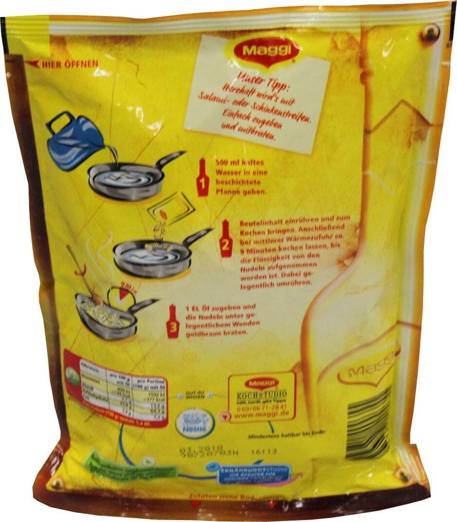 Maggi Gebratene Würze Nudeln herzhaft lecker ergibt 2 Produktbild 4