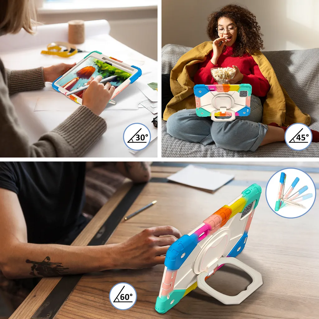 Housse de protection Xiaomi Pad 7 Pro antichoc avec sangle et support - 5