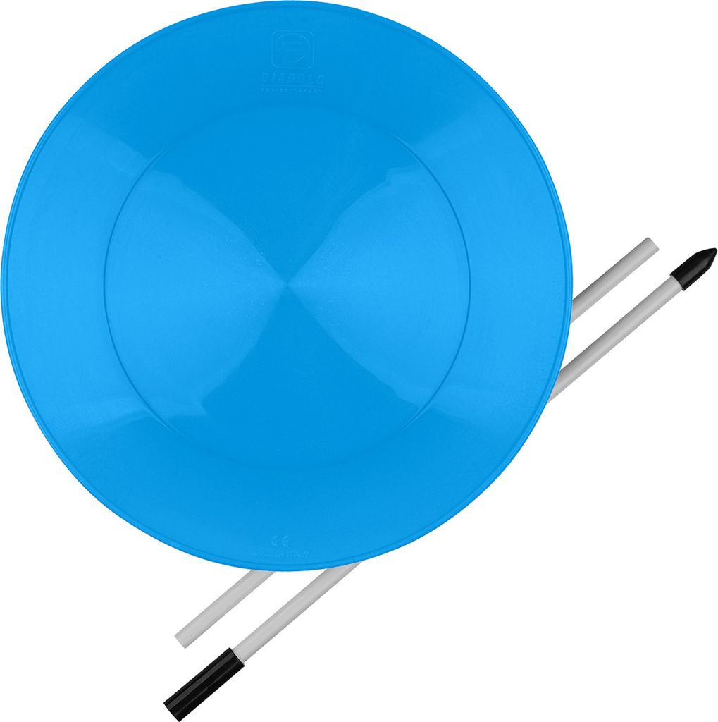 Diabolo jonglierteller mit stab kinder– 23 cm UV reaktiver Produktbild 
