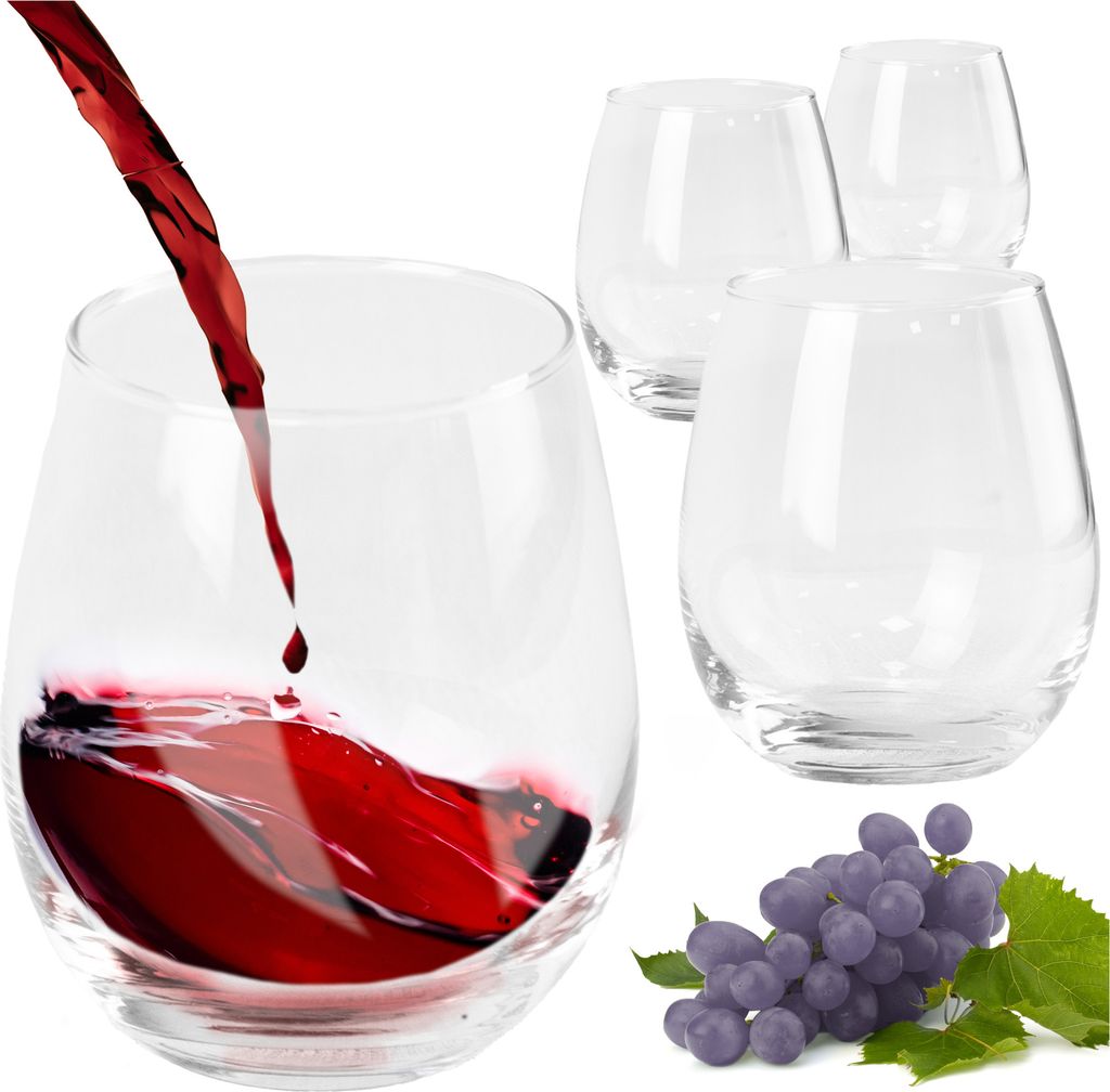 4-teiliges Whisky Gläser Set, 390 ml, Whisky Tumbler aus Kristallglas, Gläser für Wasser Getränke Säfte, Whiskygläser spülmaschinenfest