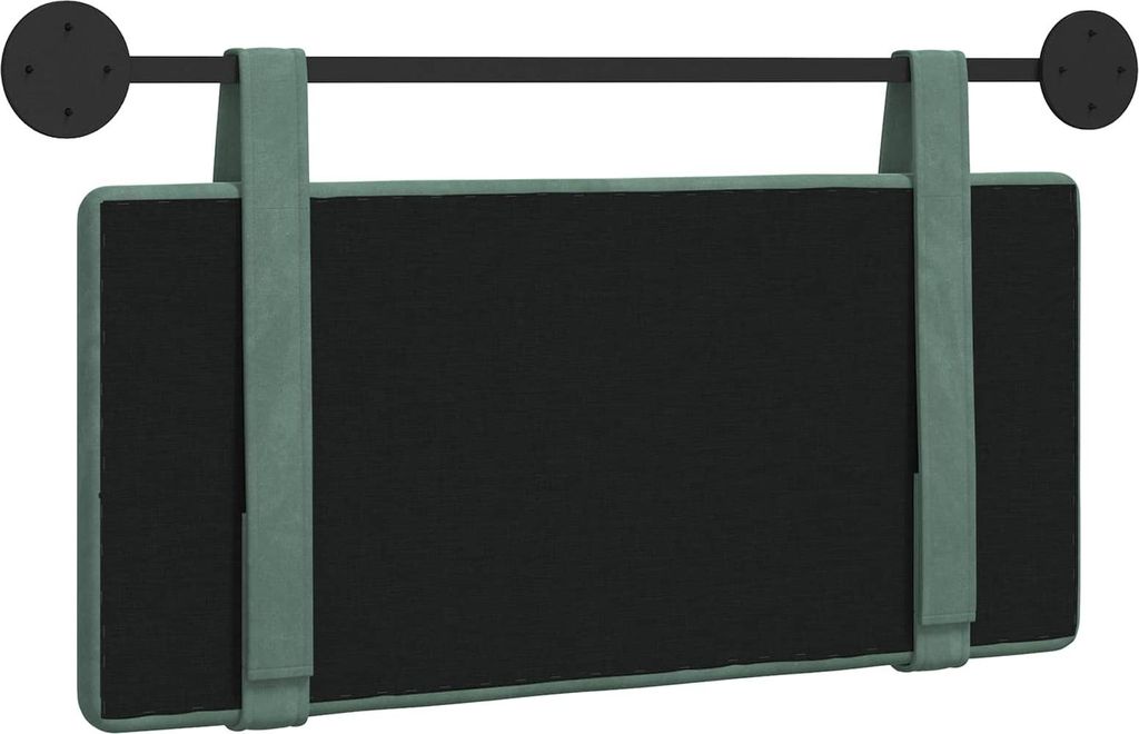 Hängevorderseite Wandmontiert Meergrün 100 x 55 x 5 cm Samt