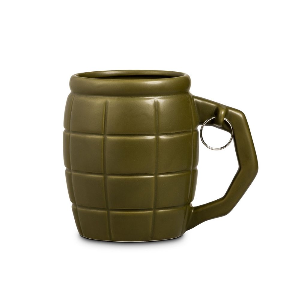 Grenade à main tasse à café en vert olive Image du produit 