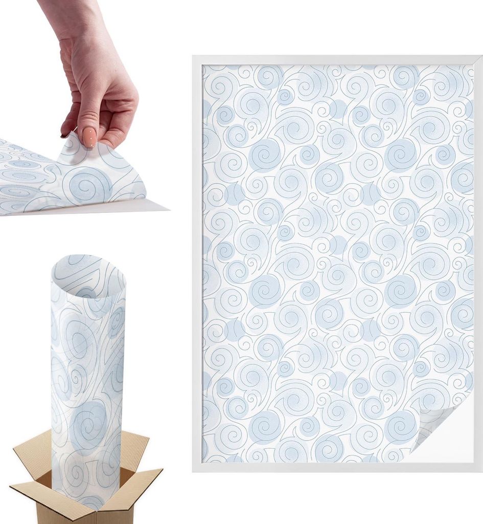 Sichtschutzfolie – 146x100 cm – Buntglas / Stained-Glass Design – blickdicht & dekorativ – selbstklebende Glasdekorfolie – UV-Schutz, ein...