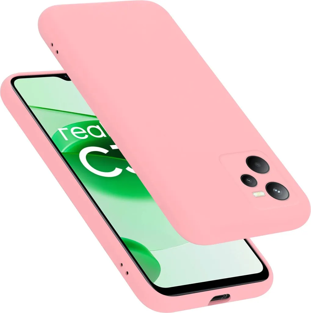 Cover Robusta Cadorabo per Realme C35 Rosa | Protezione TPU Anti-Urti