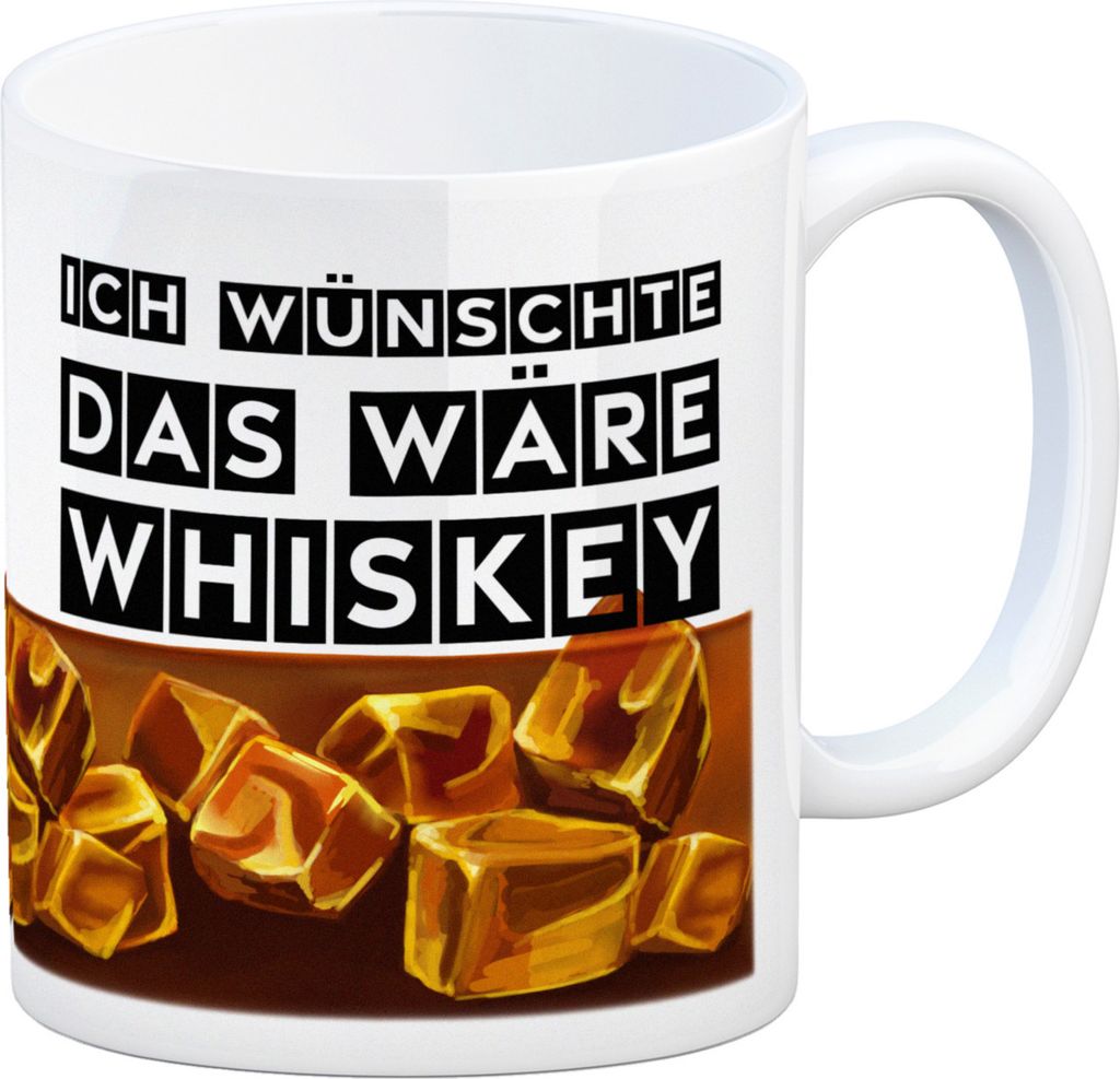 Ich wünschte das wäre Whiskey Kaffeetasse Produktbild 