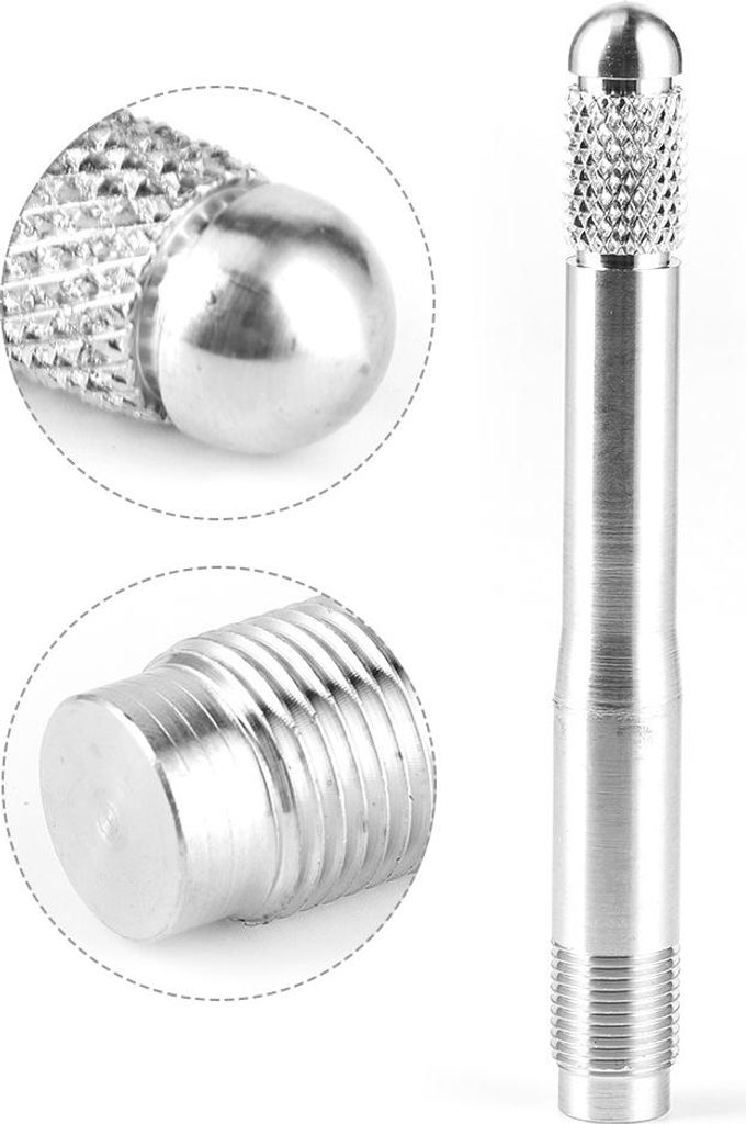 Reifenpositionierungsstift, Radbefestigung, Entfernung, Ausrichtungswerkzeug, Mutter, Bolzen, Laschen, M14 x 1,25, Universal, Silber
