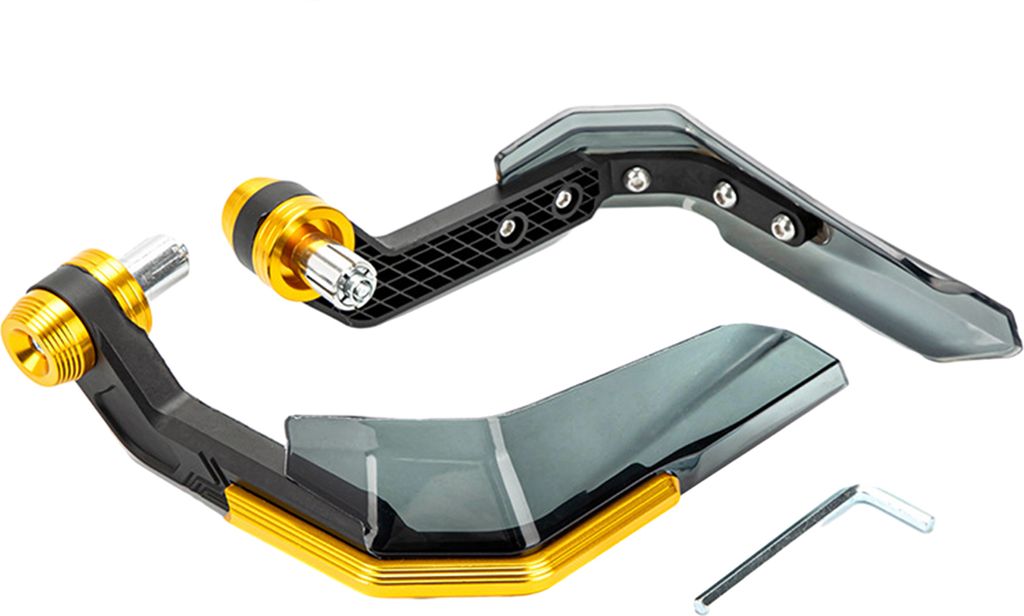 1 Paar Motorrad-Handschutz mit Windschutzscheibe, CNC-Aluminium, universeller 22-mm-Lenkerhandschutz, Motorrad-Dirtbike-Scooter-Modifikationszubehör