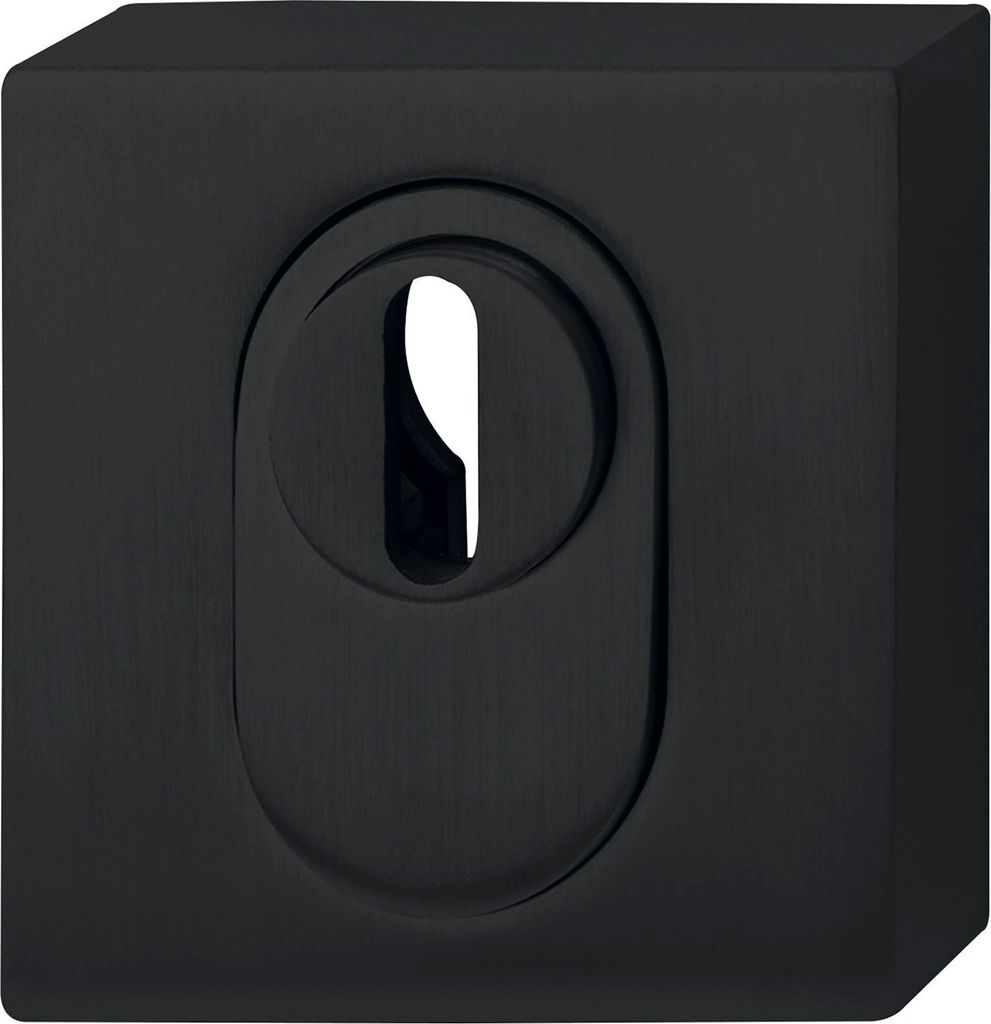 Kernziehschutz Rosette PZ Edelstahl ø 52x12mm außen eckig - Produktbild 