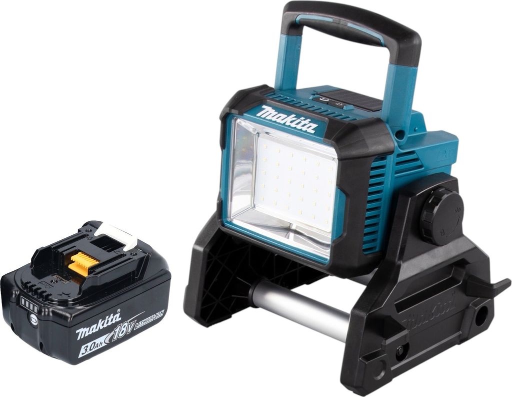 Makita DEADML 811 F1 Akku Baustrahler 14,4 / 18 V 3000 lm LED + 1x Akku 3,0 Ah - ohne Ladegerät