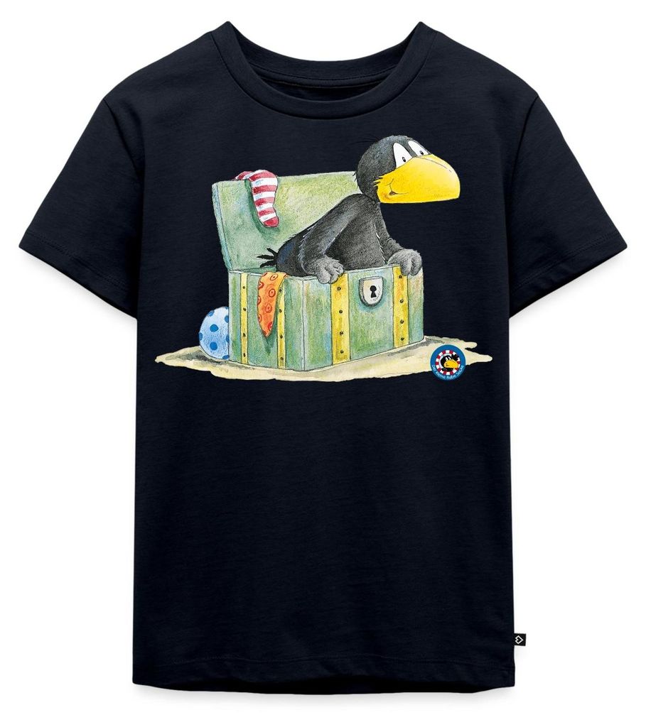 Spreadshirt Der kleine Rabe Socke Schatzkiste Kinder Produktbild 