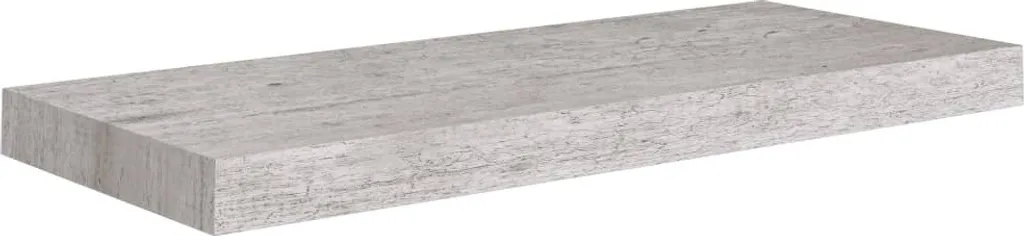 vidaXL Mensole Sospese 4 pz Grigio Cemento 60x23,5 MDF - Offerta - 4