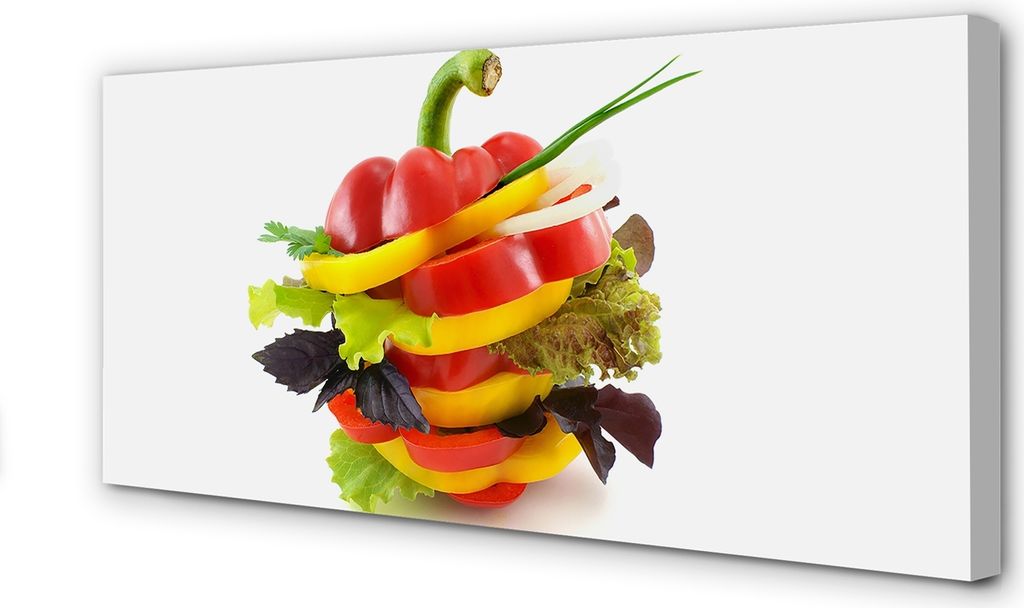 Leinwandbild 140x70 Wandkunst Pfeffer Salat
