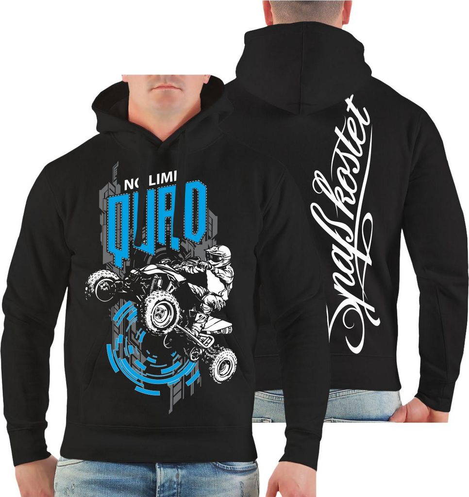 Herren Kapuzenpullover Quad Keine Grenzen