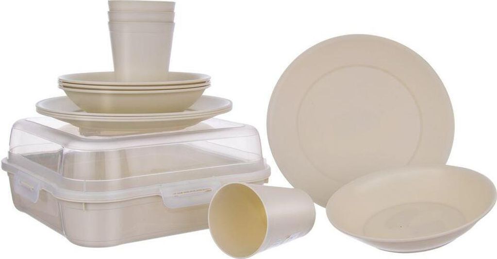 Orion Picknickset Campingset Teller Becher 13 Stück Produktbild 