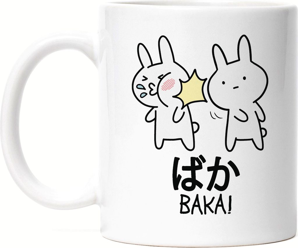 Baka Anime Tasse Lustiges Baka Hasen Ohrfeige Rabbit Otaku Manga