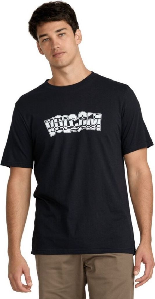Volcom Bender Kurzarm-t-shirt Schwarz S Mann Schwarz S