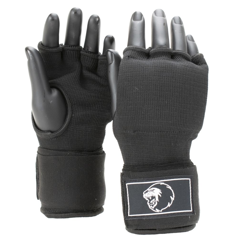 Super Pro Innenhandschuhe Mit Bandage Schwarz/Weiß - L
