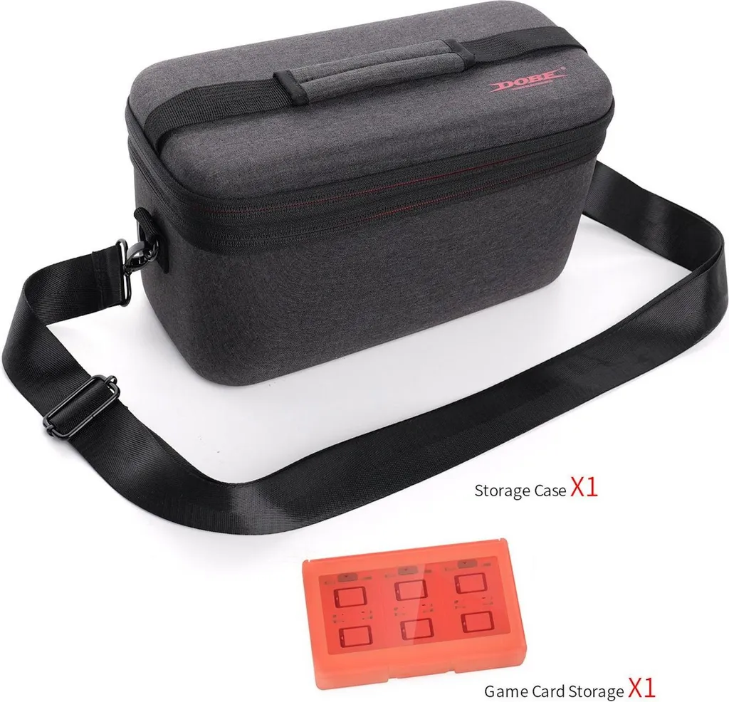 Housse rigide Nintendo Switch 2 antichoc pour station et chargeur, Noir - 3