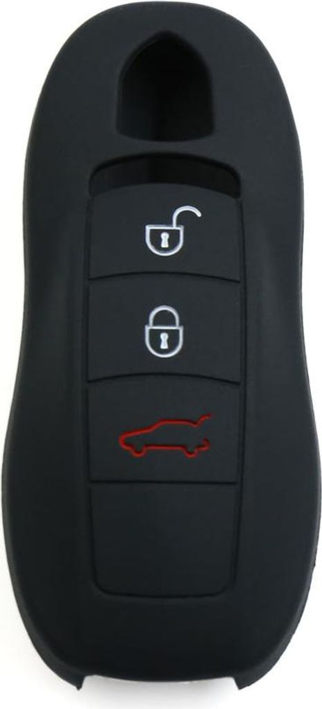 Remote Schlüssel Schutzhülle Hüllenabdeckung für Auto Schwarz Silikon für Porsche Macan Panamera Cayenne