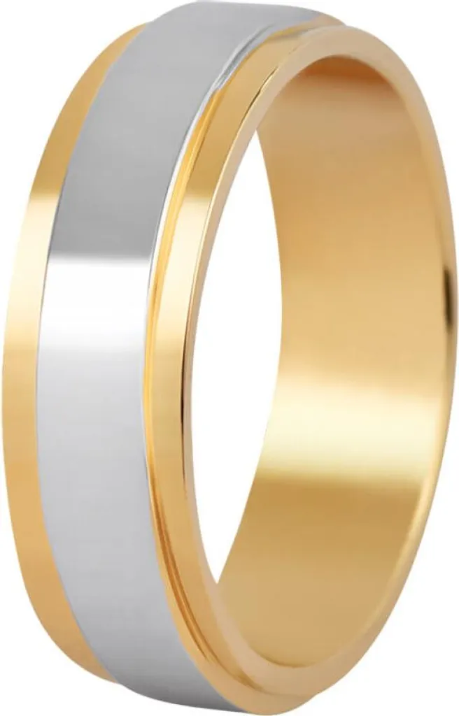 Anello Uomo Acciaio Bicolore SPP05 Misura 72 mm - Gioiello Elegante