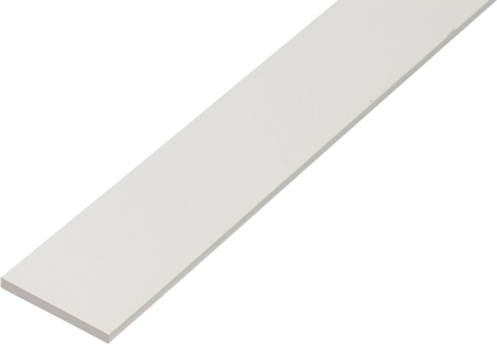 Alberts 498771 Barra piatta, plastica, bianca, 1000 x 20 x Immagine del prodotto 