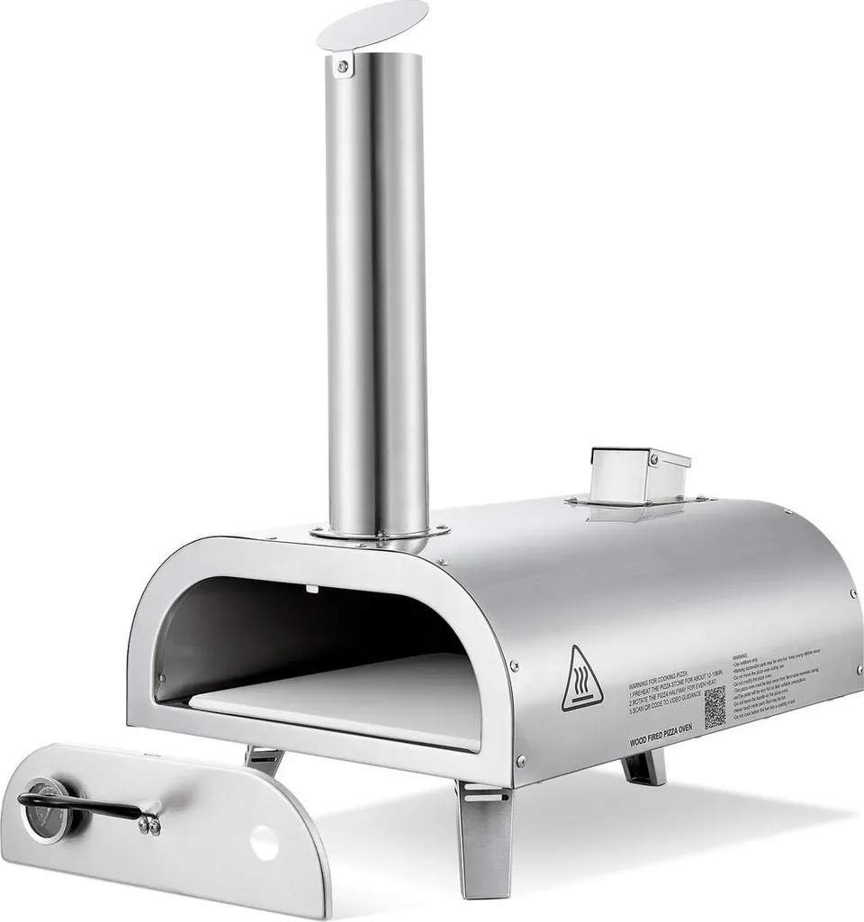 Four à pizza extérieur pour camping et repas en famille 12 pouces inox