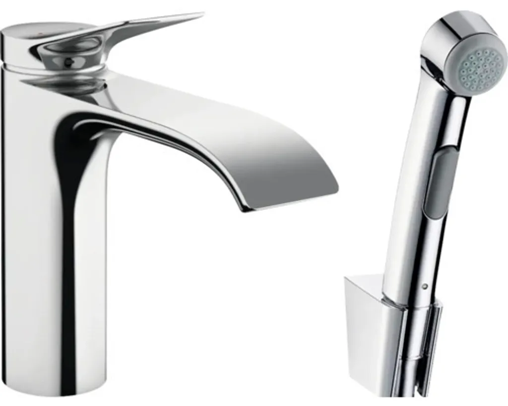 Mélangeur Lavabo avec Douchette Bidet hansgrohe Vivenis Chrome 75210000