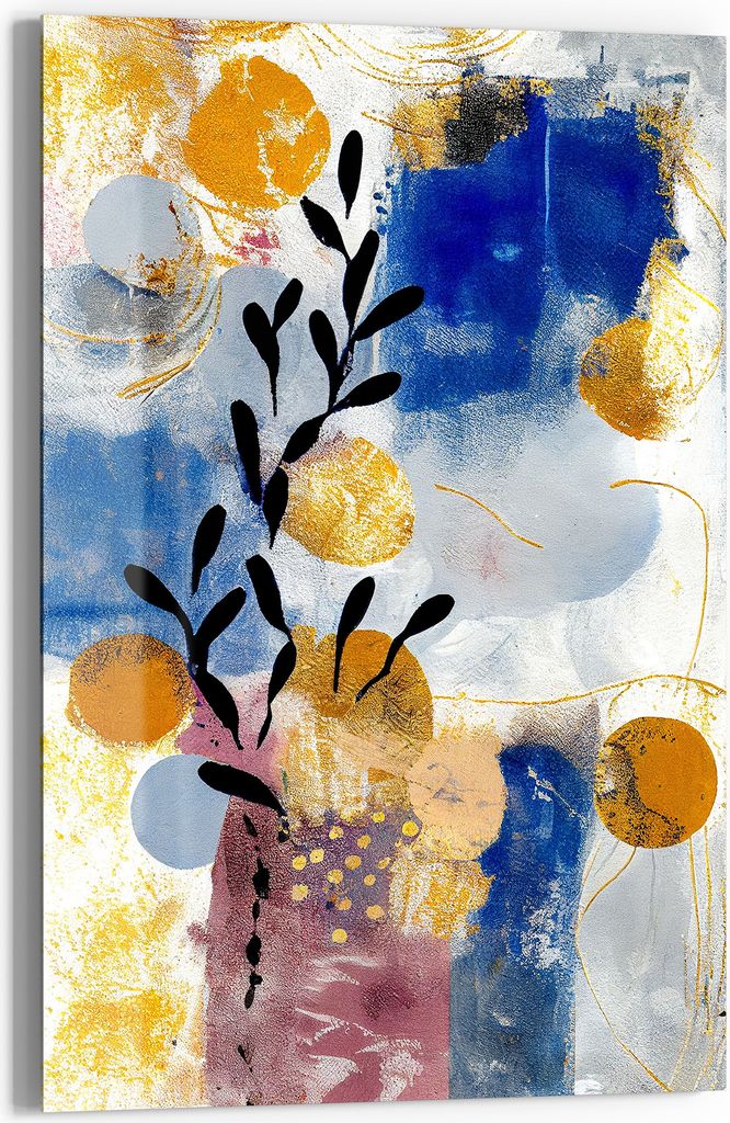 DEQORI Glasbild Echtglas 40x60 cm 'Farbenfrohe Reflexion' Produktbild 