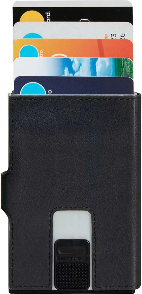 Samsonite Alufit Plus RFID Card Case Slide Alu Noir avec range-billets - 8