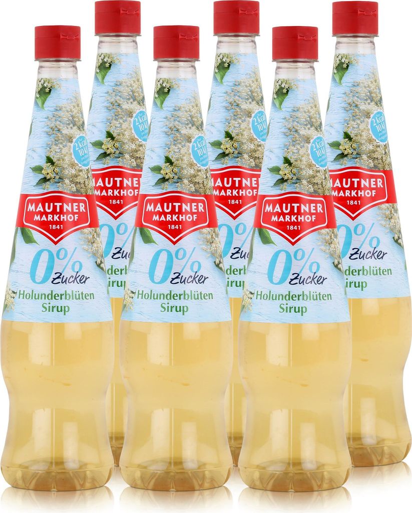 Mautner Getränkesirup Holunderblüte 0% Zucker 0,7L - Produktbild 