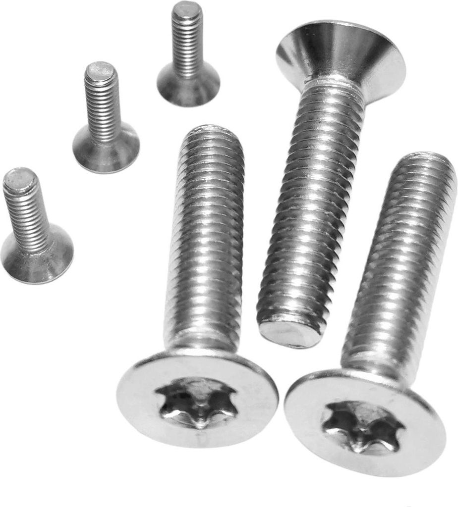 Senkkopfschrauben Torx DIN 965 EDELSTAHL A2 14581 (8x60 mm, 25 Stück)