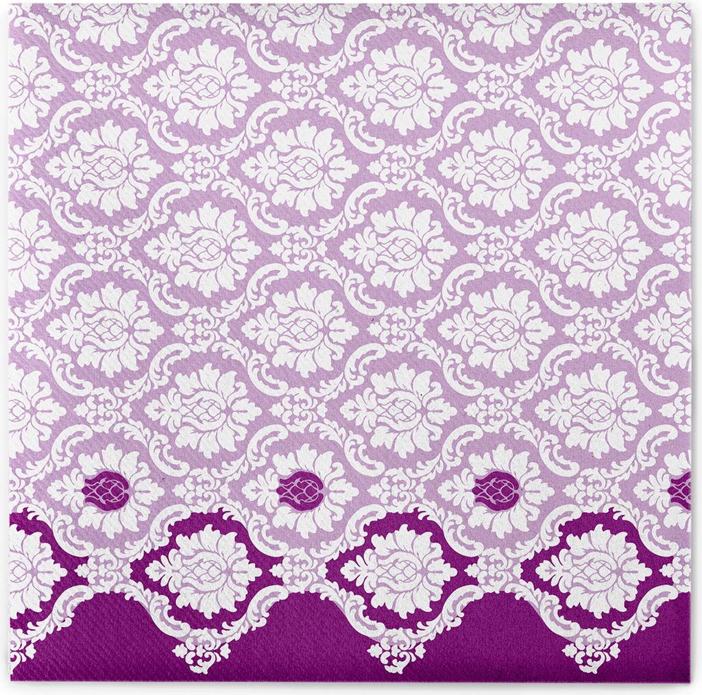 Sovie HORECA Serviette Mandy in Aubergine aus Linclass Airlaid, 40 x 40 cm, 50 Stück - Ornamente
