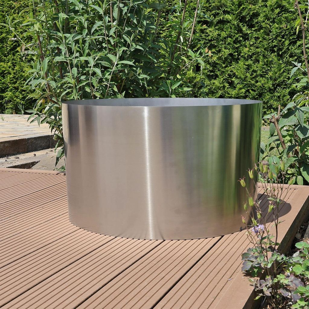 CLGarden Edelstahl Beckenumrandung Ø 68cm für 90 Liter Produktbild 1