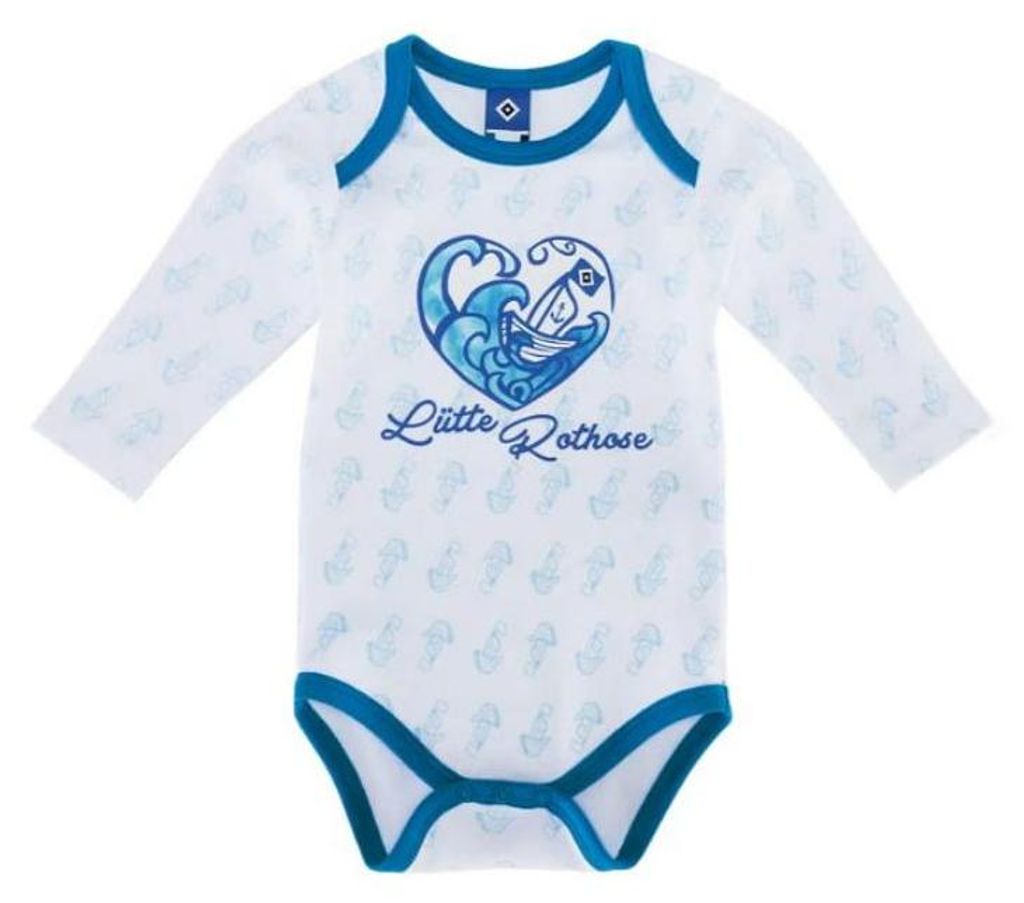HSV Body Longsleeve Baby "Lütte Rothose"