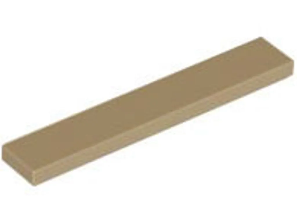 Lot de 250 Tuiles LEGO 1x6 Plates lisses 6636 - Coloris Beige Foncé
