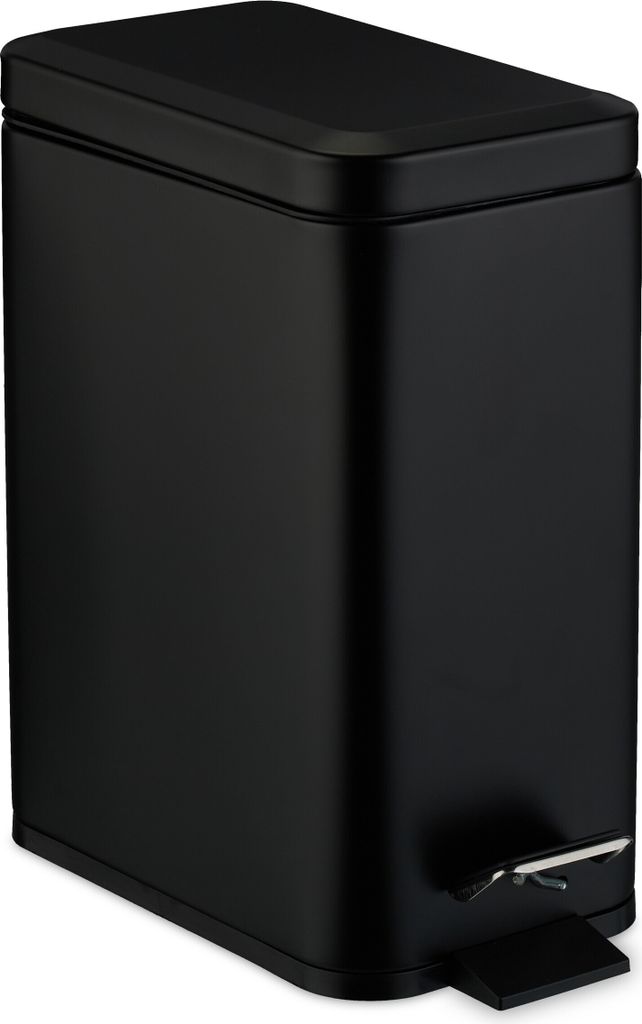 relaxdays Bad Mülleimer 5 Liter Softclose