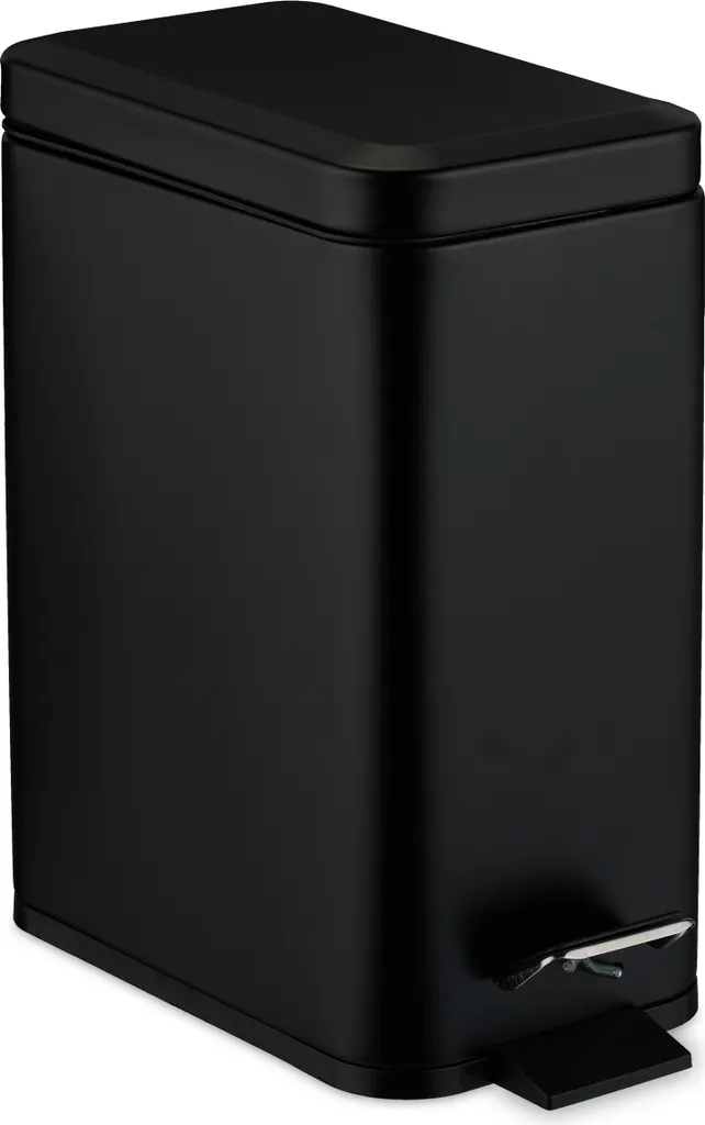 relaxdays Cestino per il bagno da 5 litri Softclose