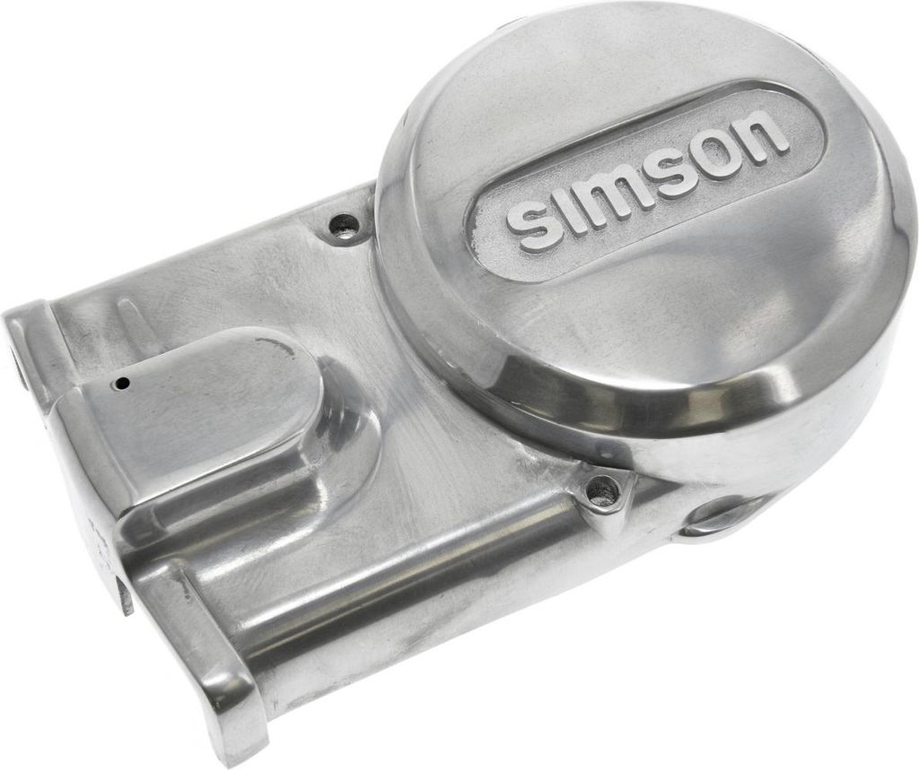 Kryt hliníku hliníku leštený nápisem "Simson" - Simson S51, Obrázok produktu 