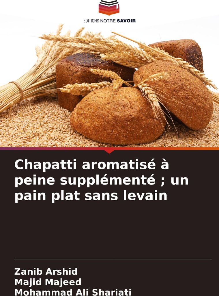Chapatti aromatisé à peine supplémenté ; un pain plat sans levain