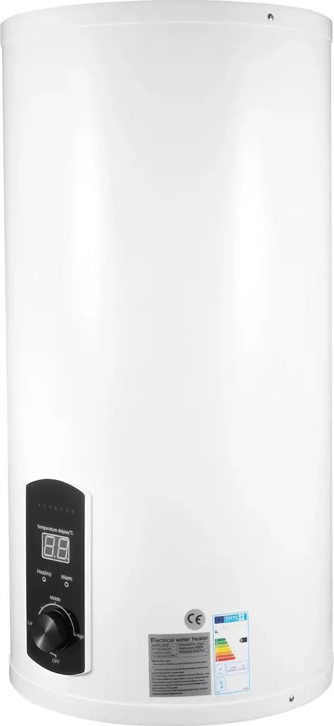 Ballon d'eau chaude vertical 2000W beige - Cumulus cylindrique haute performance