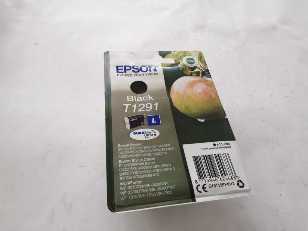 Epson Apple T1291 Apfel DURABrite Ultra Single Black Tinte, Produktbild 