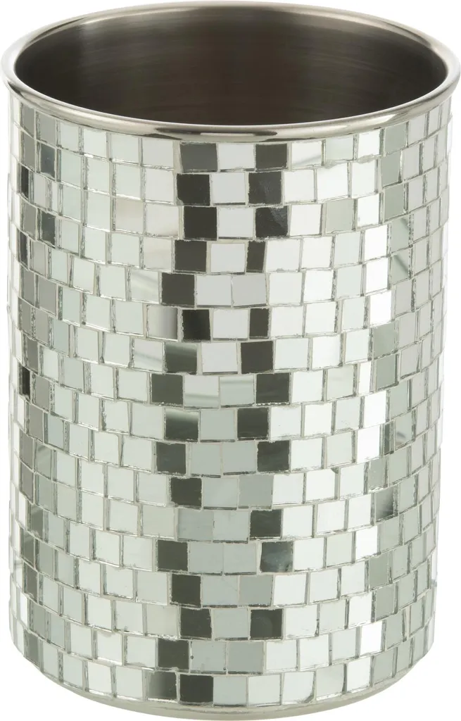 Seau à Vin Anti-Condensation J-Line Mosaïque en Inox Argenté
