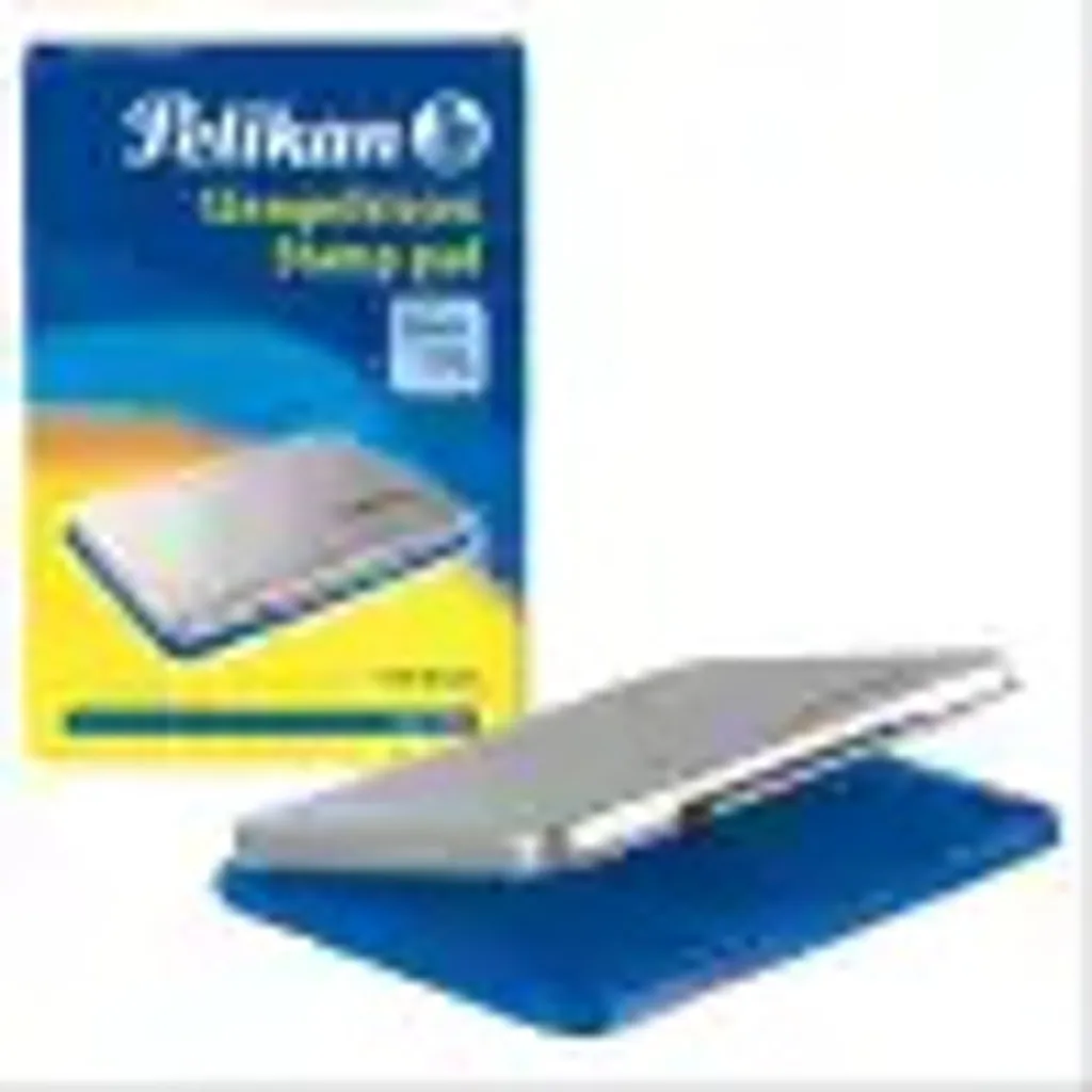 Encreur bleu 9x16cm Pelikan boîtier métal pour une empreinte nette