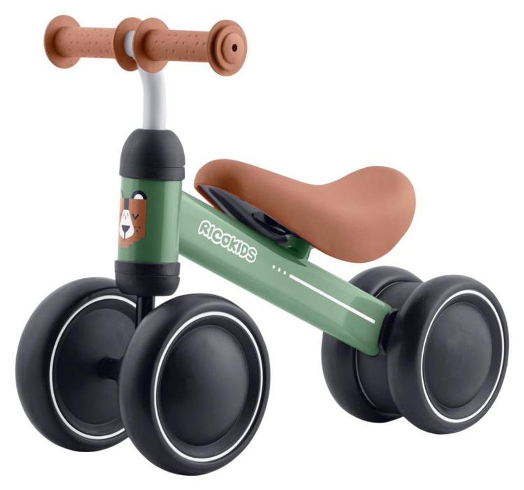 Ricokids 760601 Driewieler loopfiets voor kinderen, groen Productafbeelding 