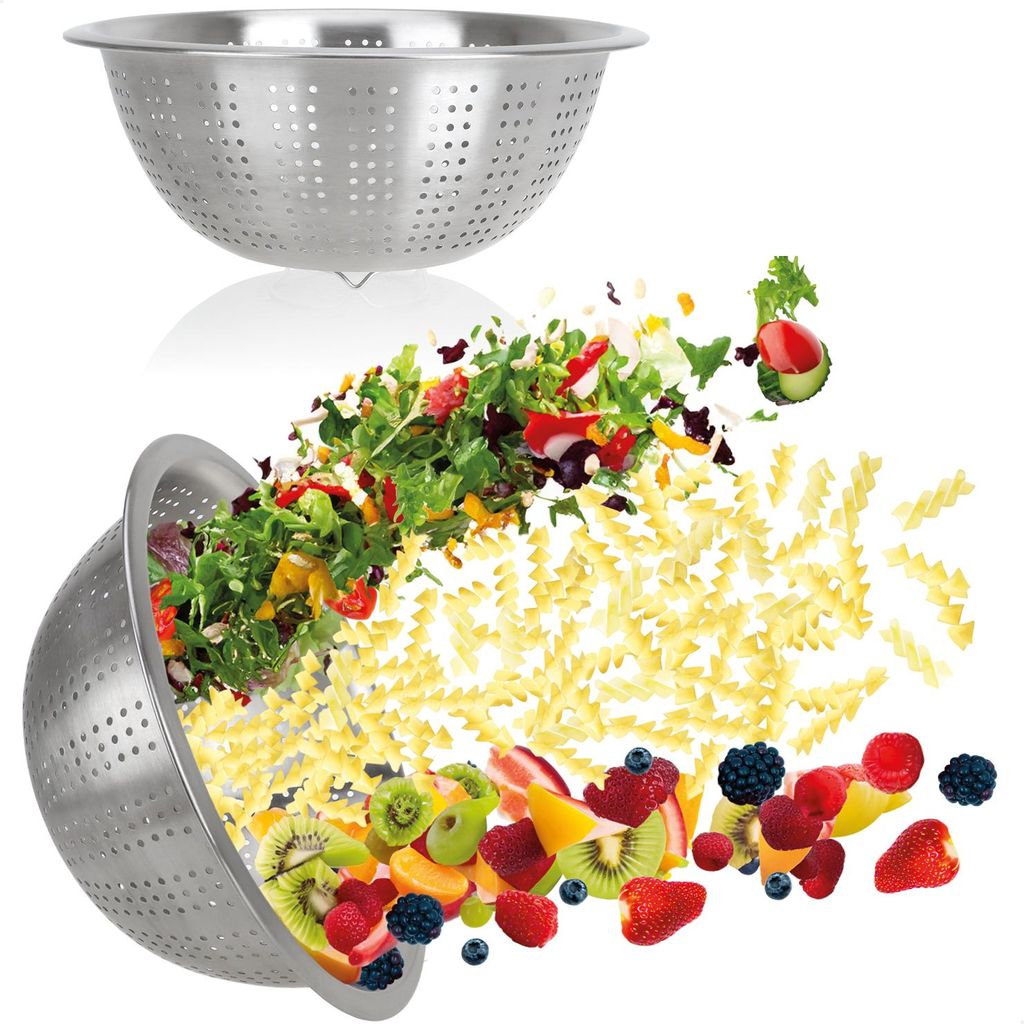 com-four®: Colador doble para la cocina, fabricado en acero Imagen del producto 