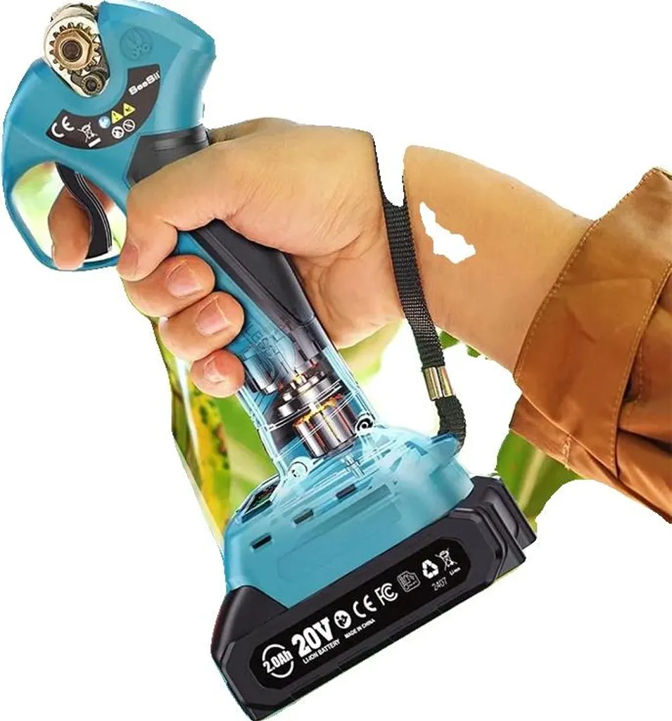 Cisailles sans balais ultra légères et puissantes, 2 batteries de 20Ah