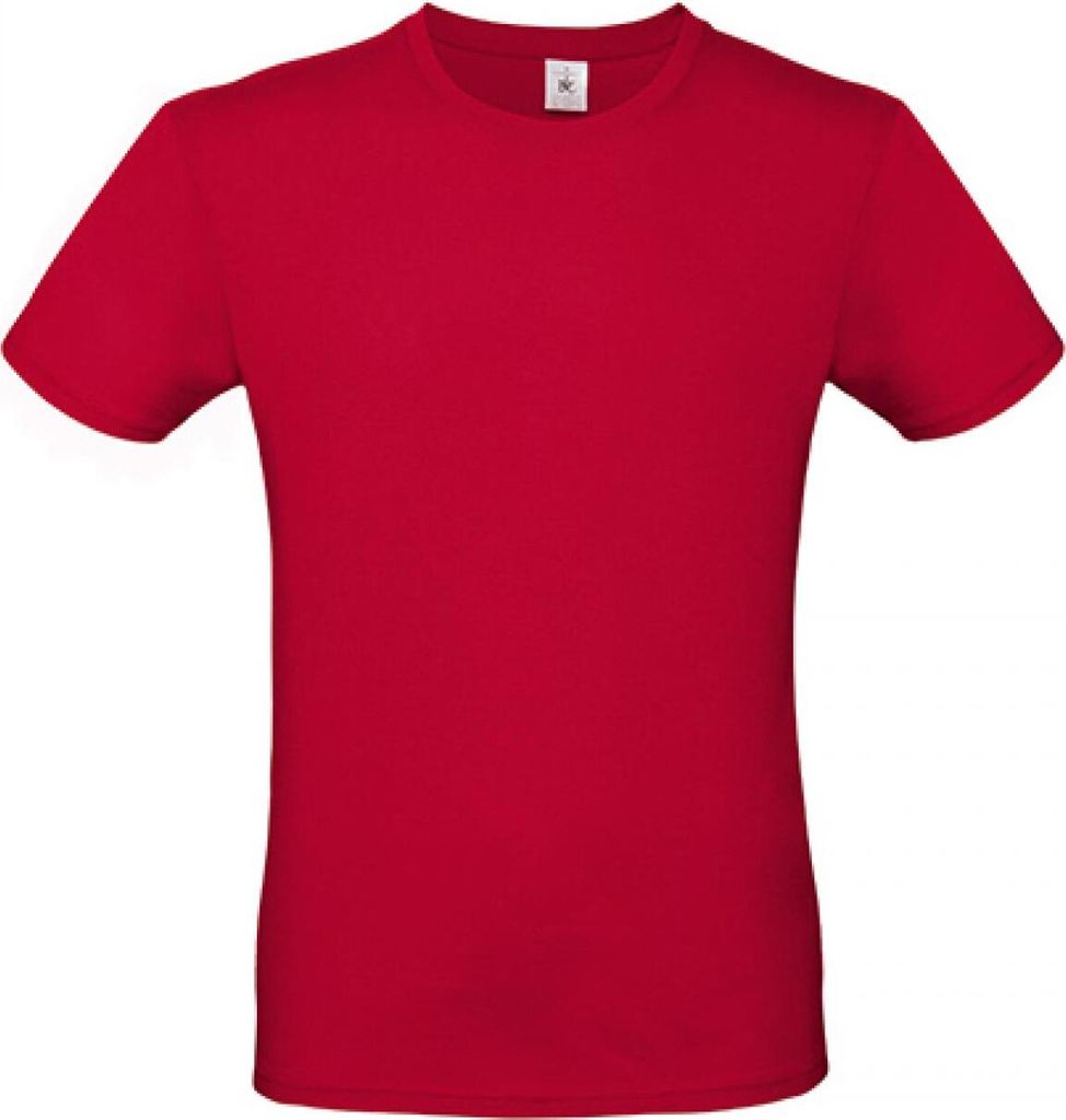 B&C TU01T | Herren T-Shirt E150 / -100 - Farbe: Deep Red - Größe: XS